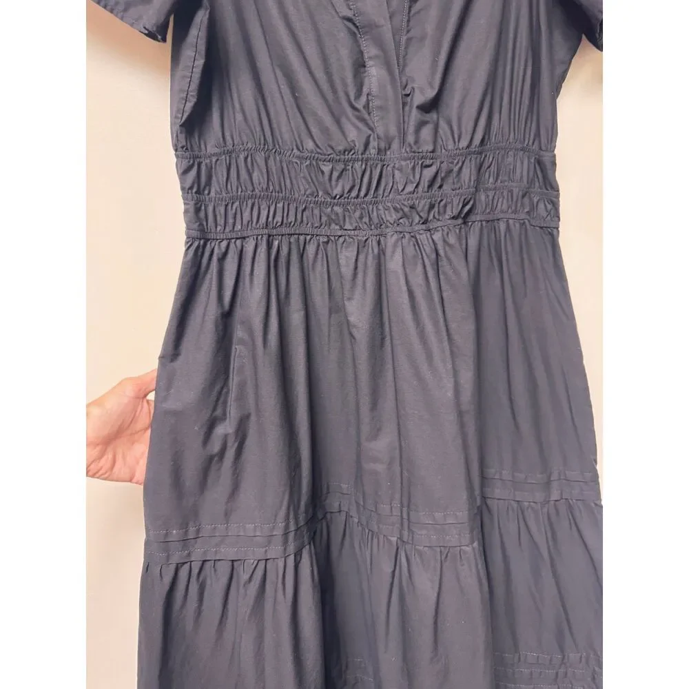 by ANTHROPOLIGIE The Somerset Maxi Dress, Black, Sz L - Picture 7 of 12